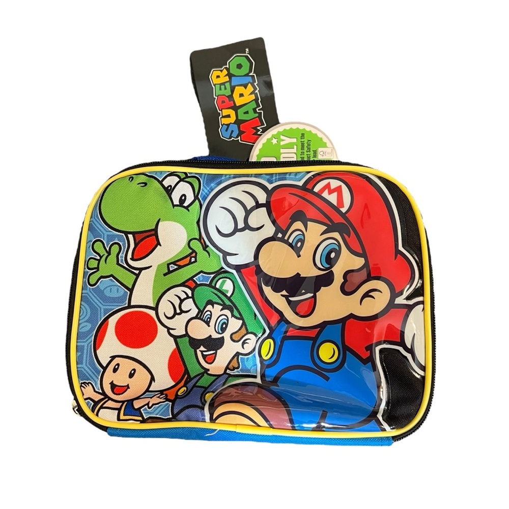 Brand New Super Mario Lunchbox Nintendo Gaming Video Games Kids Lunch Bag